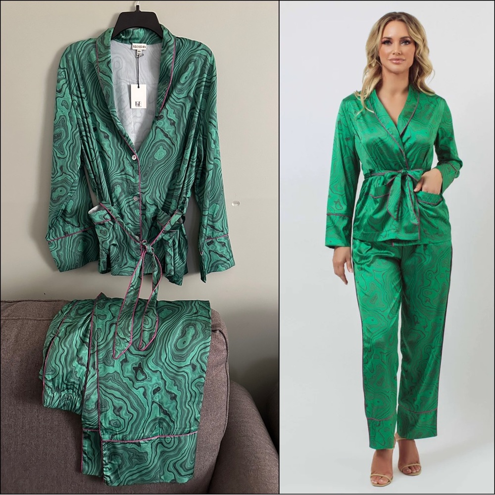 Kilo Brava Malachite Wrap PJ Set